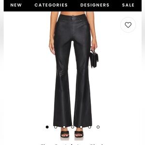 SPANX LEATHER-Like kick flare pant NWT